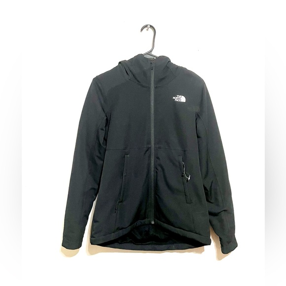 The North Face Windwall Womens Fleece Jacket Full Zip Black Size Small EUC - Picture 2 of 7